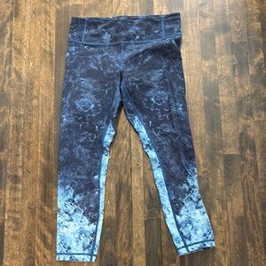 Lululemon Blue Patterned Leggings